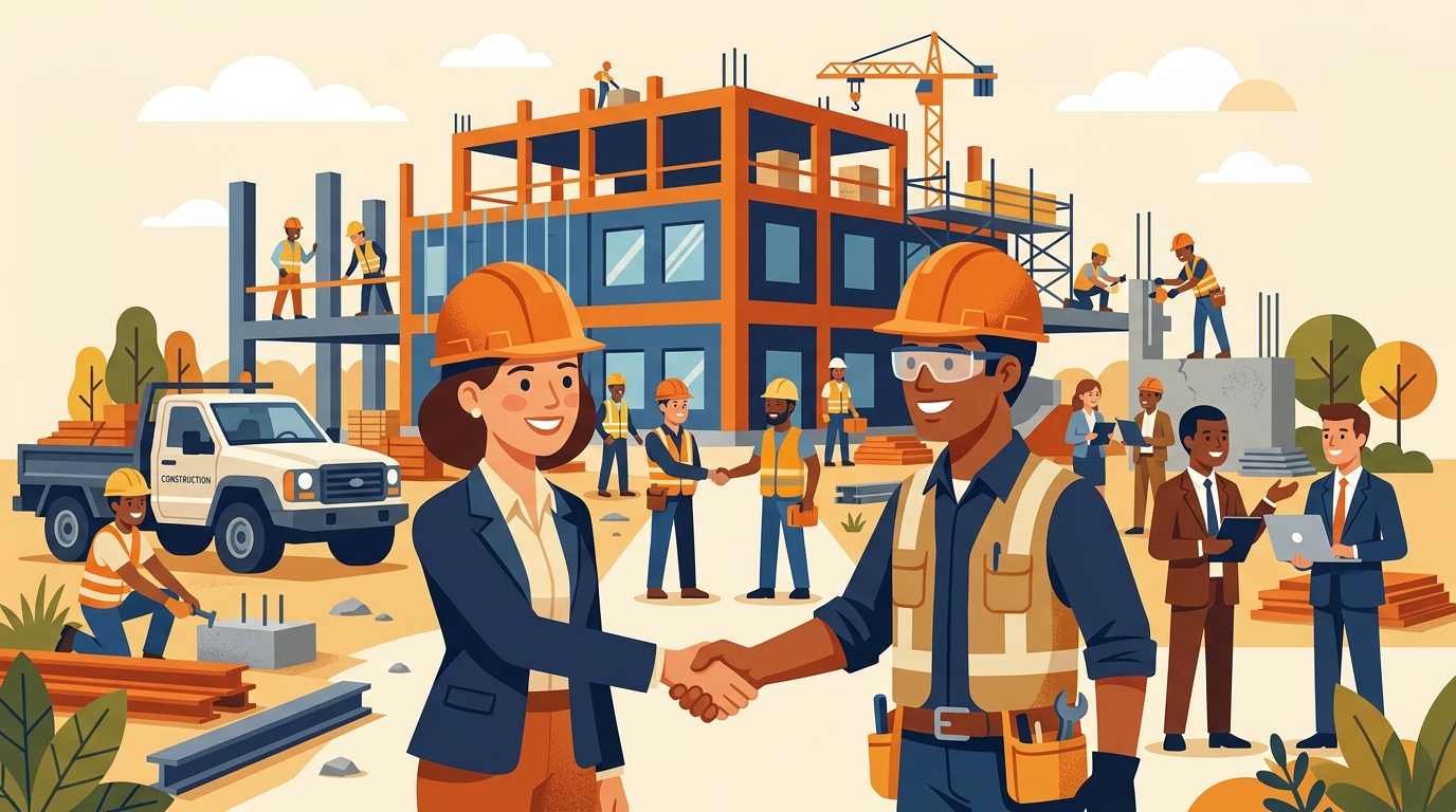 Contractors, construction workers, and business owners protected by K&N commercial insurance