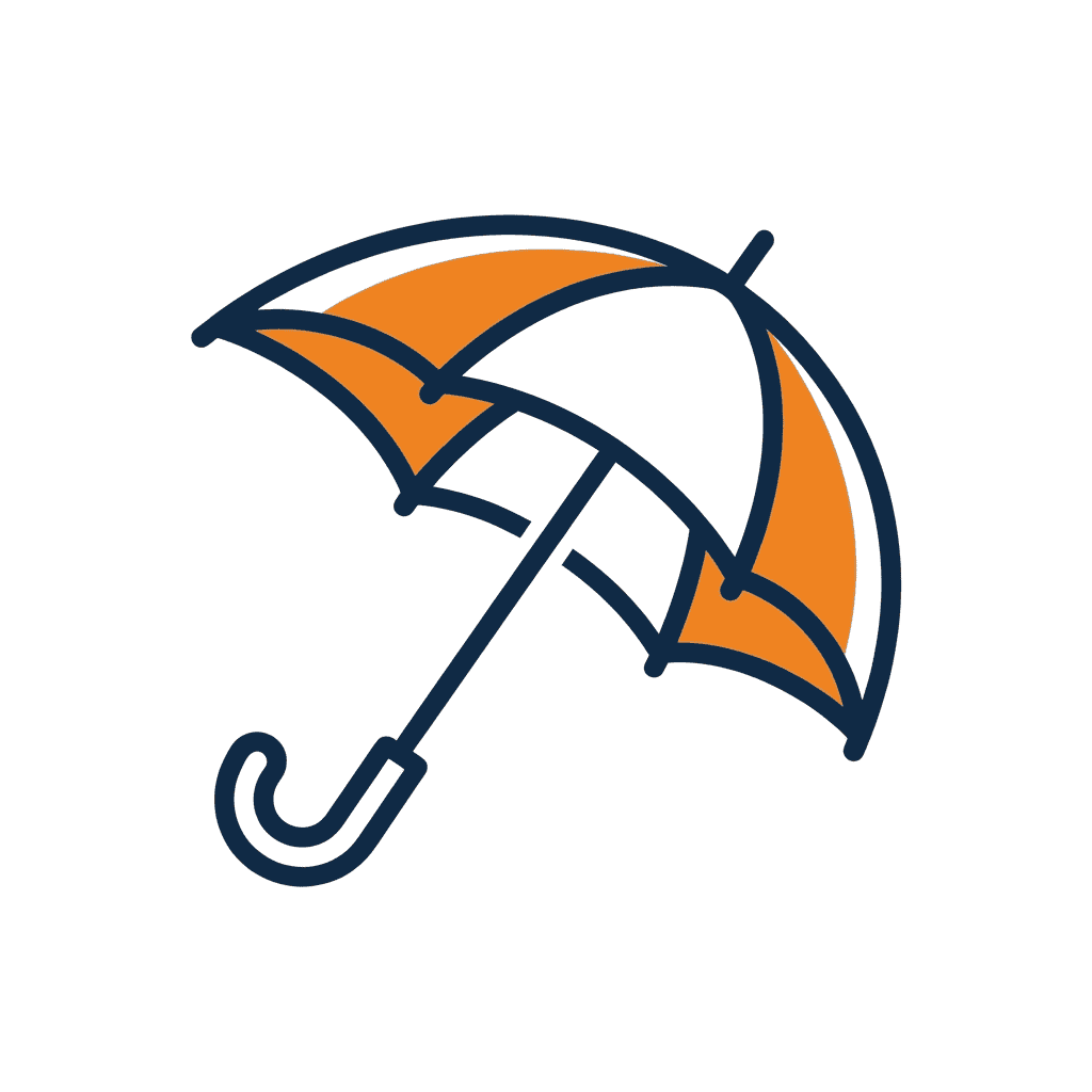Umbrella insurance icon
