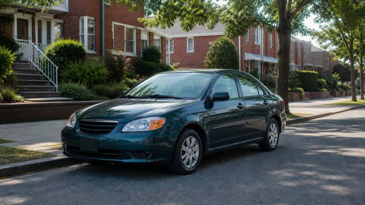 Illustrative Queens residential street with a parked car for the Fresh Meadows car insurance guide